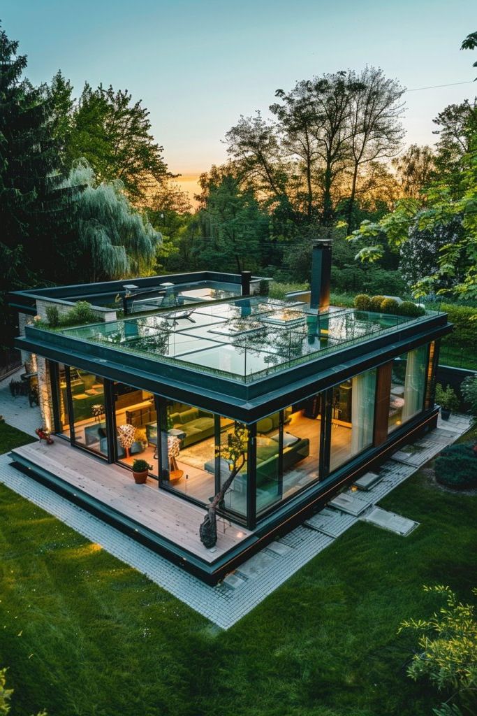 Modern Glass Roof Structures