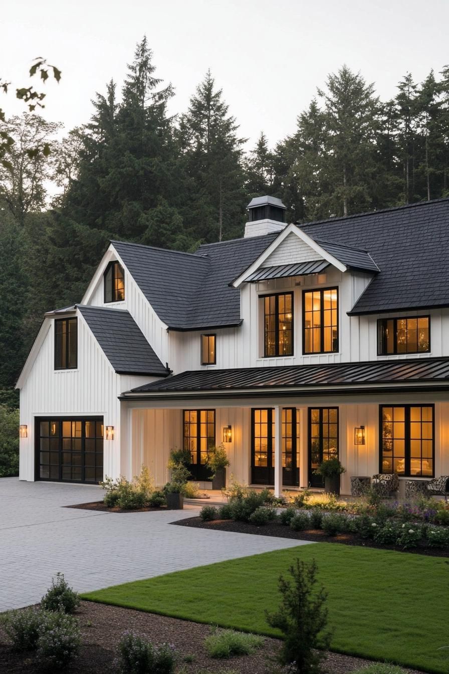 Large White Farmhouse in an L-Shape - photo 4