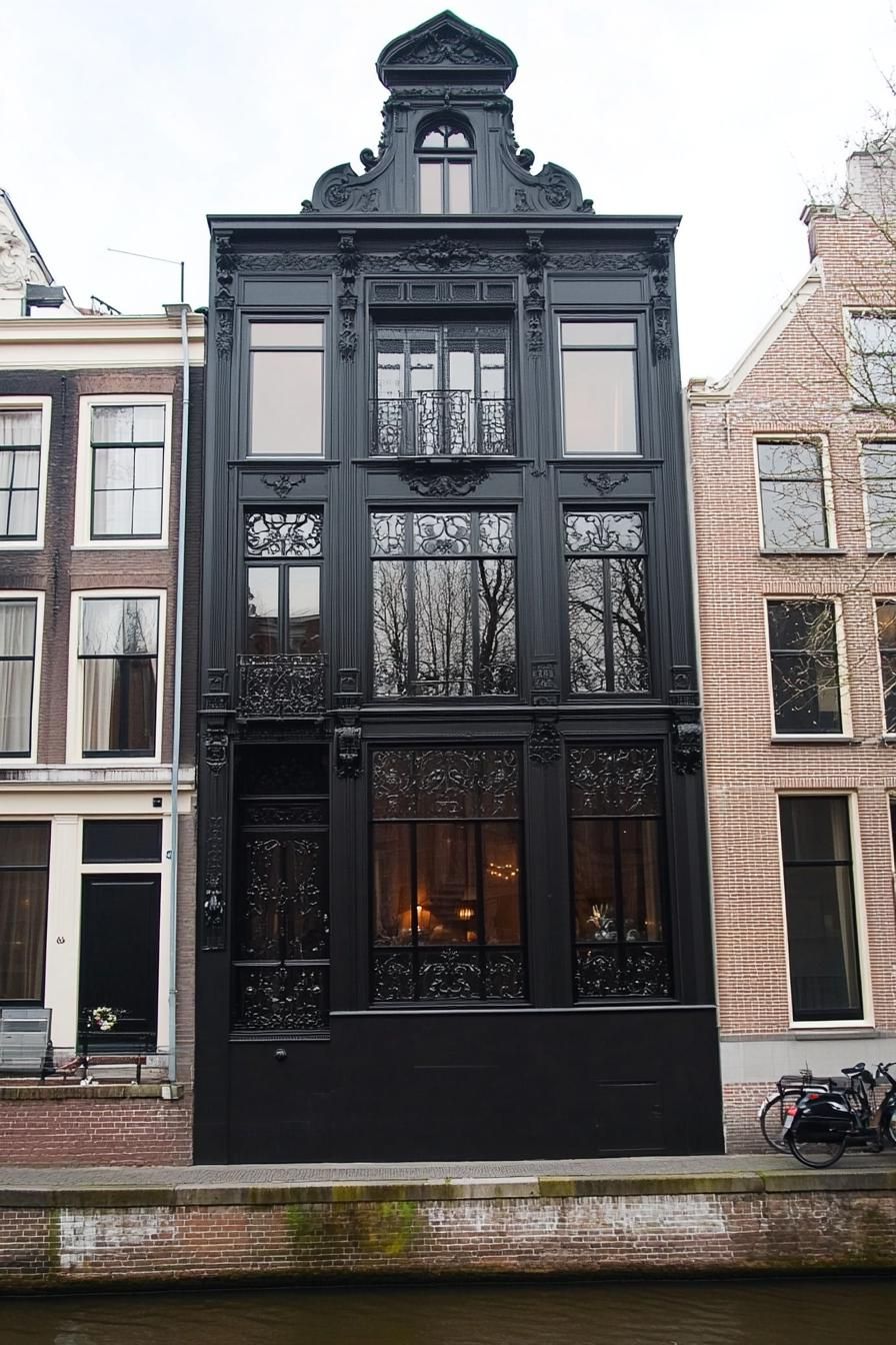 Venetian Canal House With Emerald Interiors
