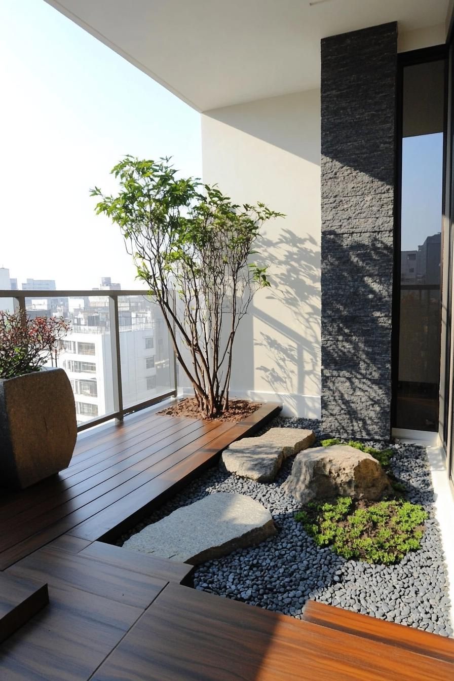 Zen-inspired Balcony With a Mini Garden - photo 2