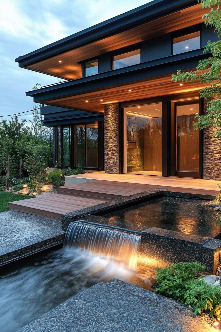 Floating Roof Design With Hidden Lighting - photo 2