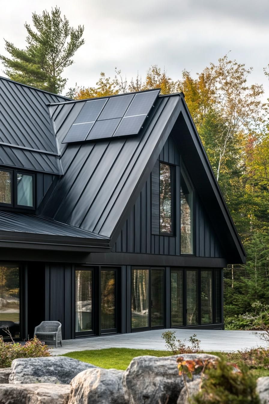 Zinc Shingles Paired With Solar Panels - photo 2