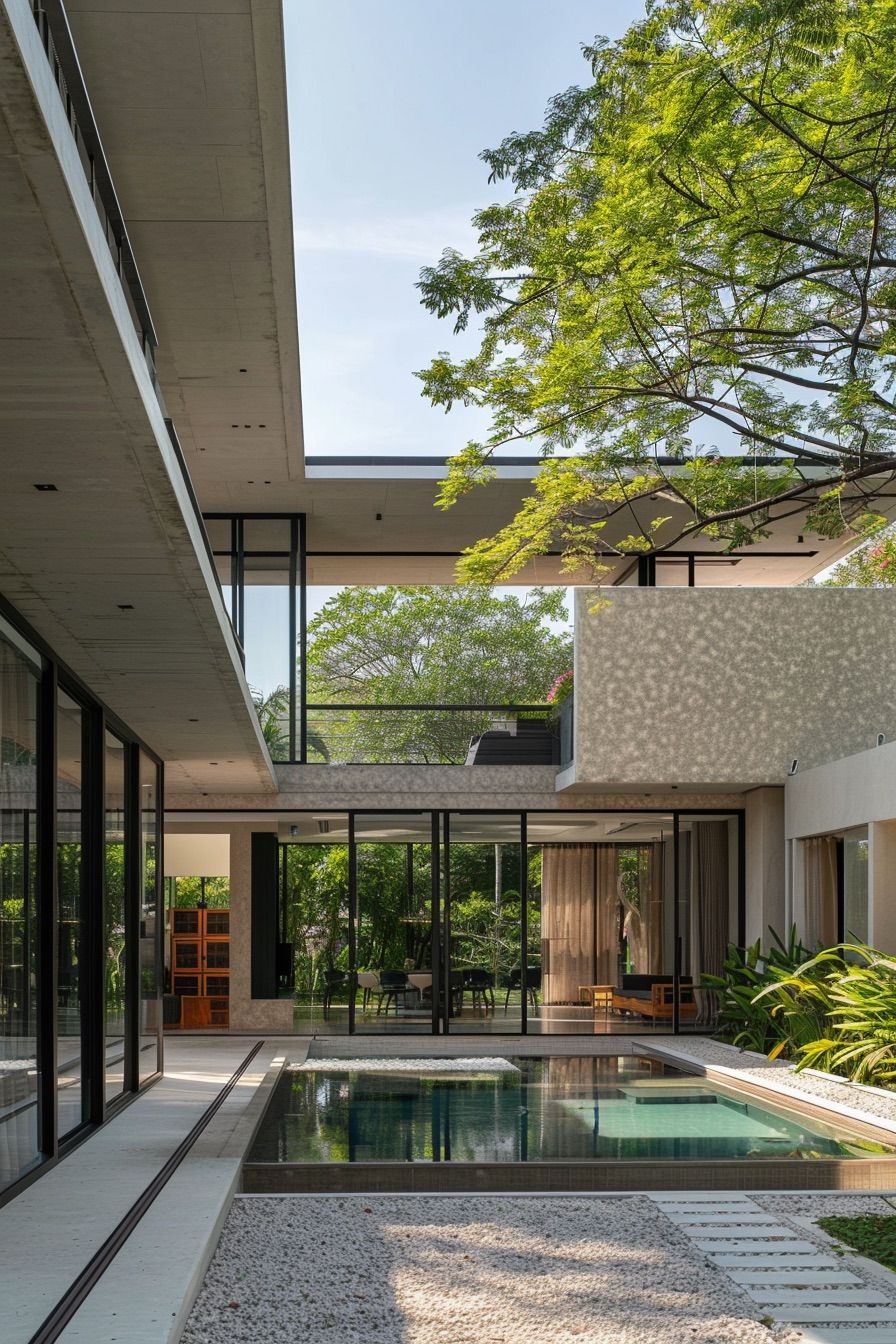 Swimming Pools Built Into the Courtyard - photo 3