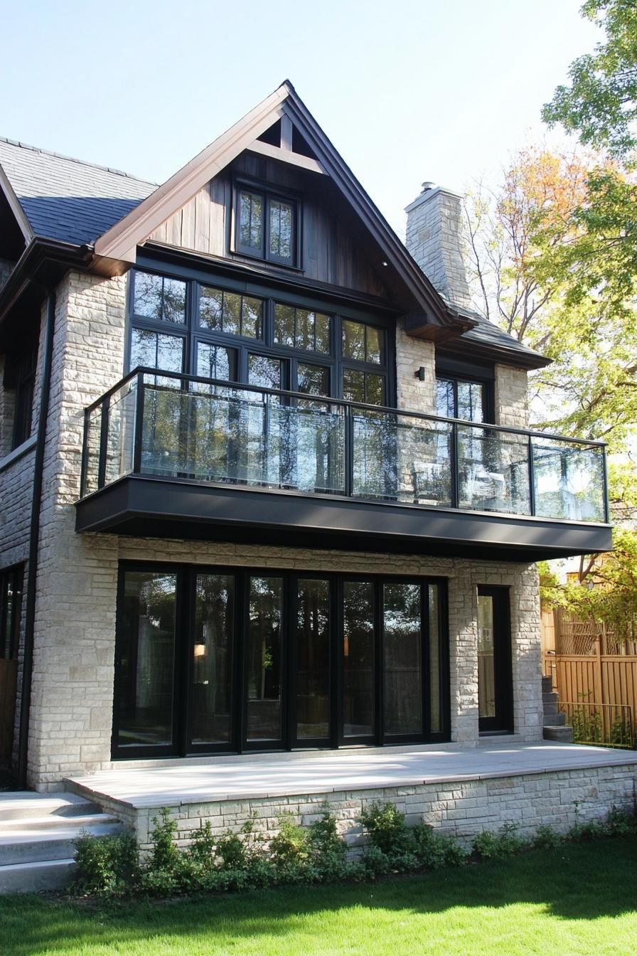 Second-story Balcony With Glass Railing - photo 4