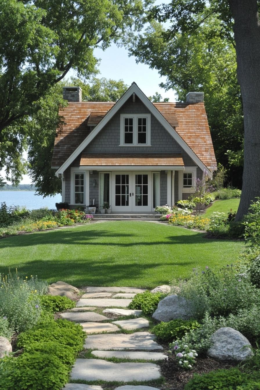 A Tiny Cottage Set by the Lake