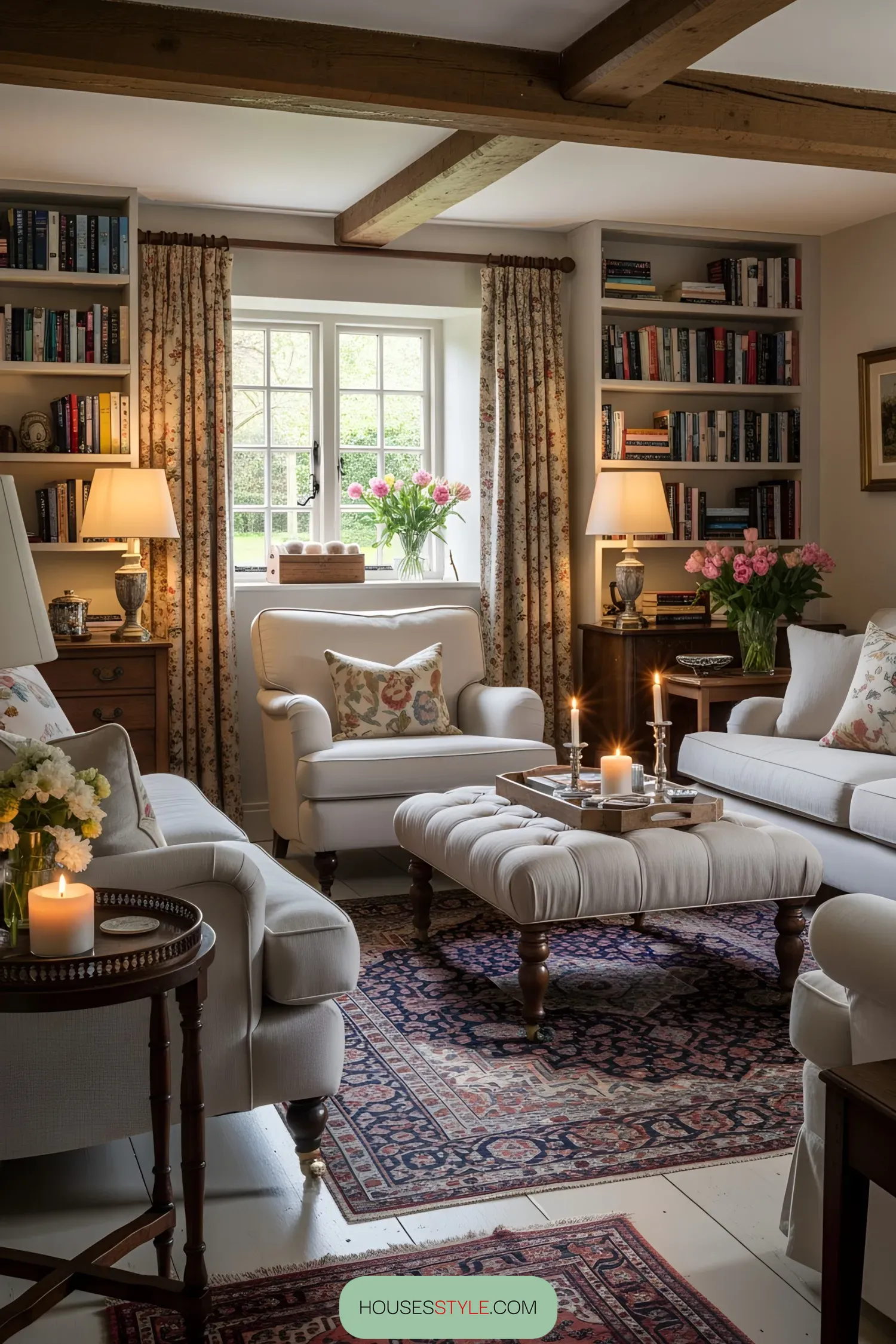 Plush Cushions in a Countryside Cottage