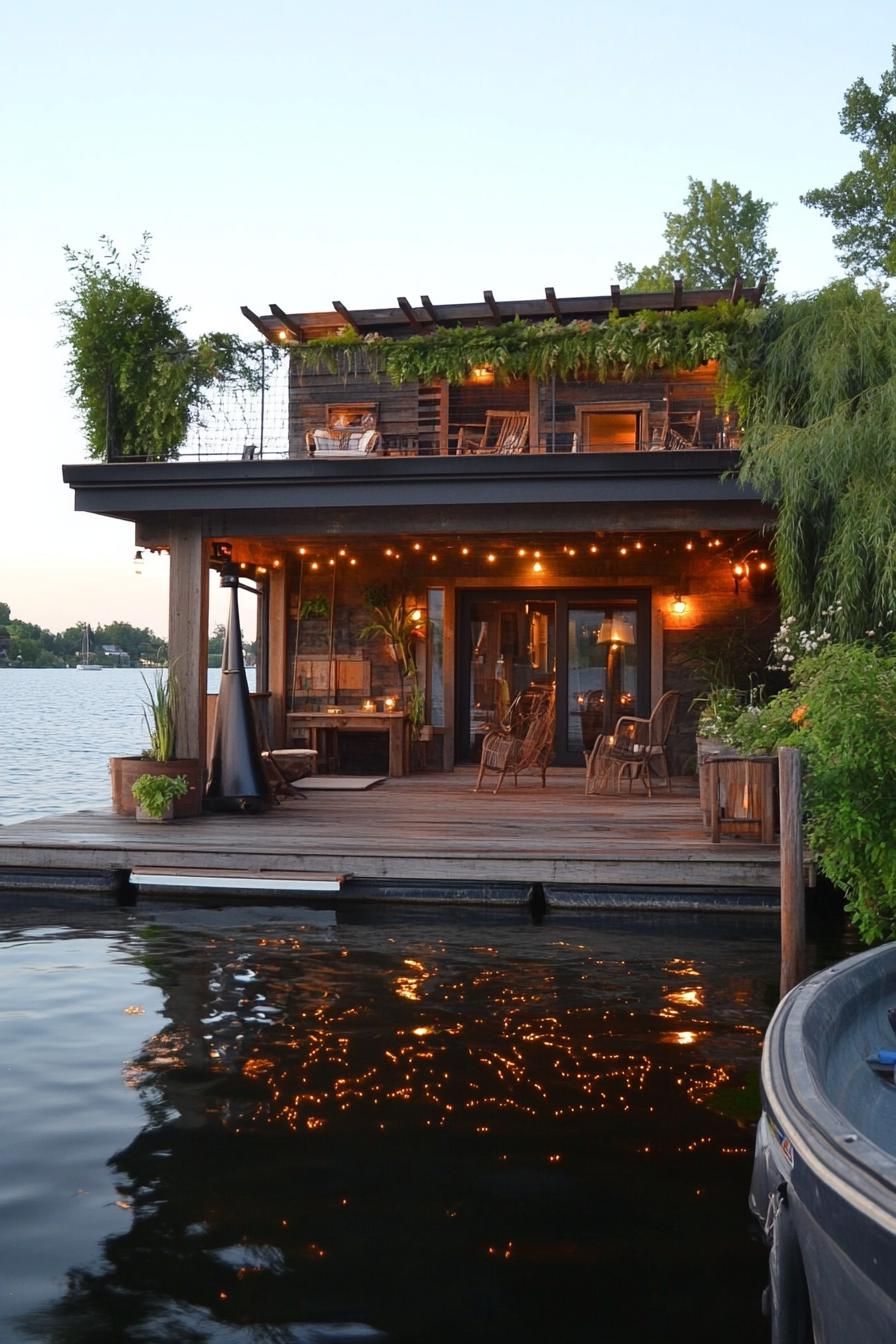 Boathouses Converted Into Rooftop Retreats