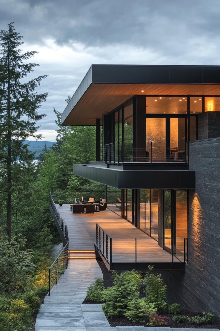 Suspended Walkways Over Steep Terrain