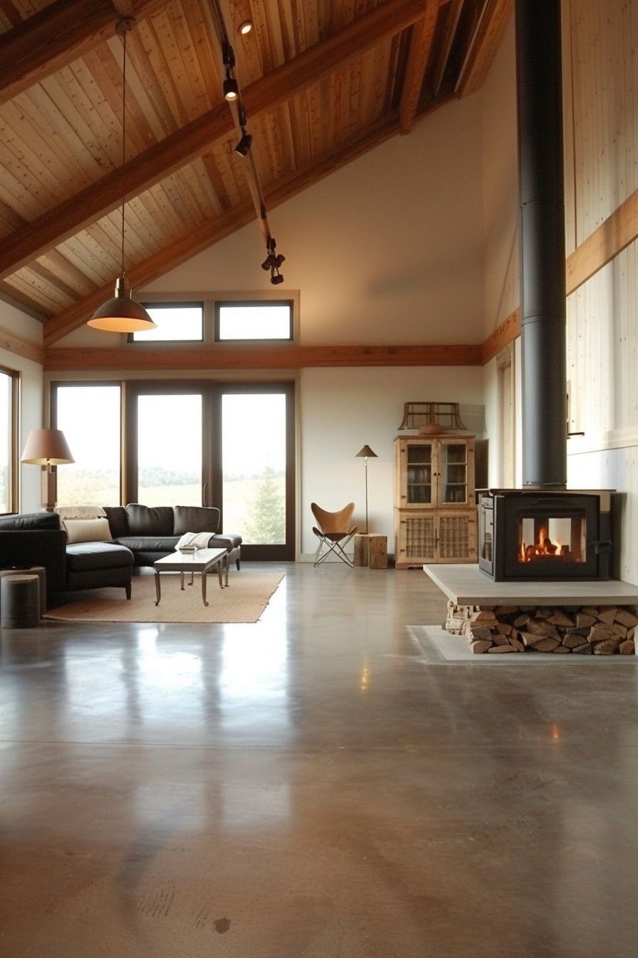 Radiant-heated Concrete Flooring