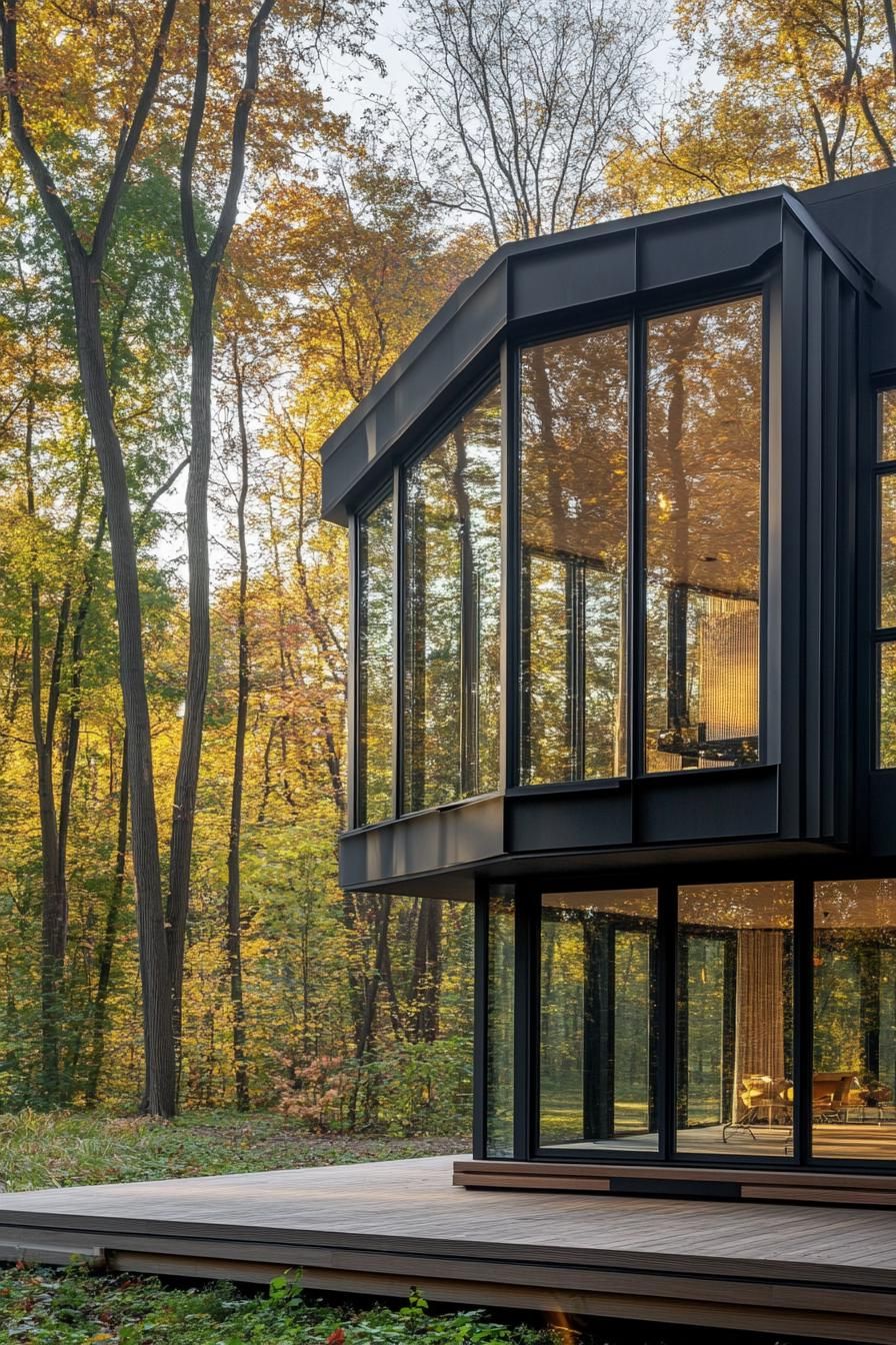 Hexagonal Cabin With Panoramic Forest Views - photo 4