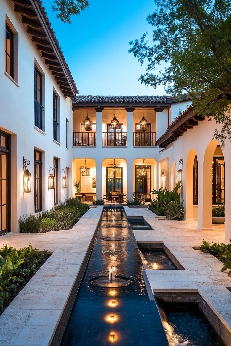 Spanish Hacienda With Courtyard Fountains - photo 3