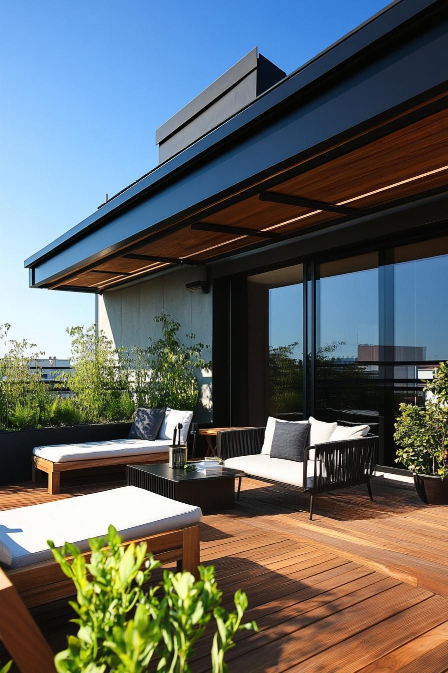 Rooftop Home Office With Retractable Awning - photo 3