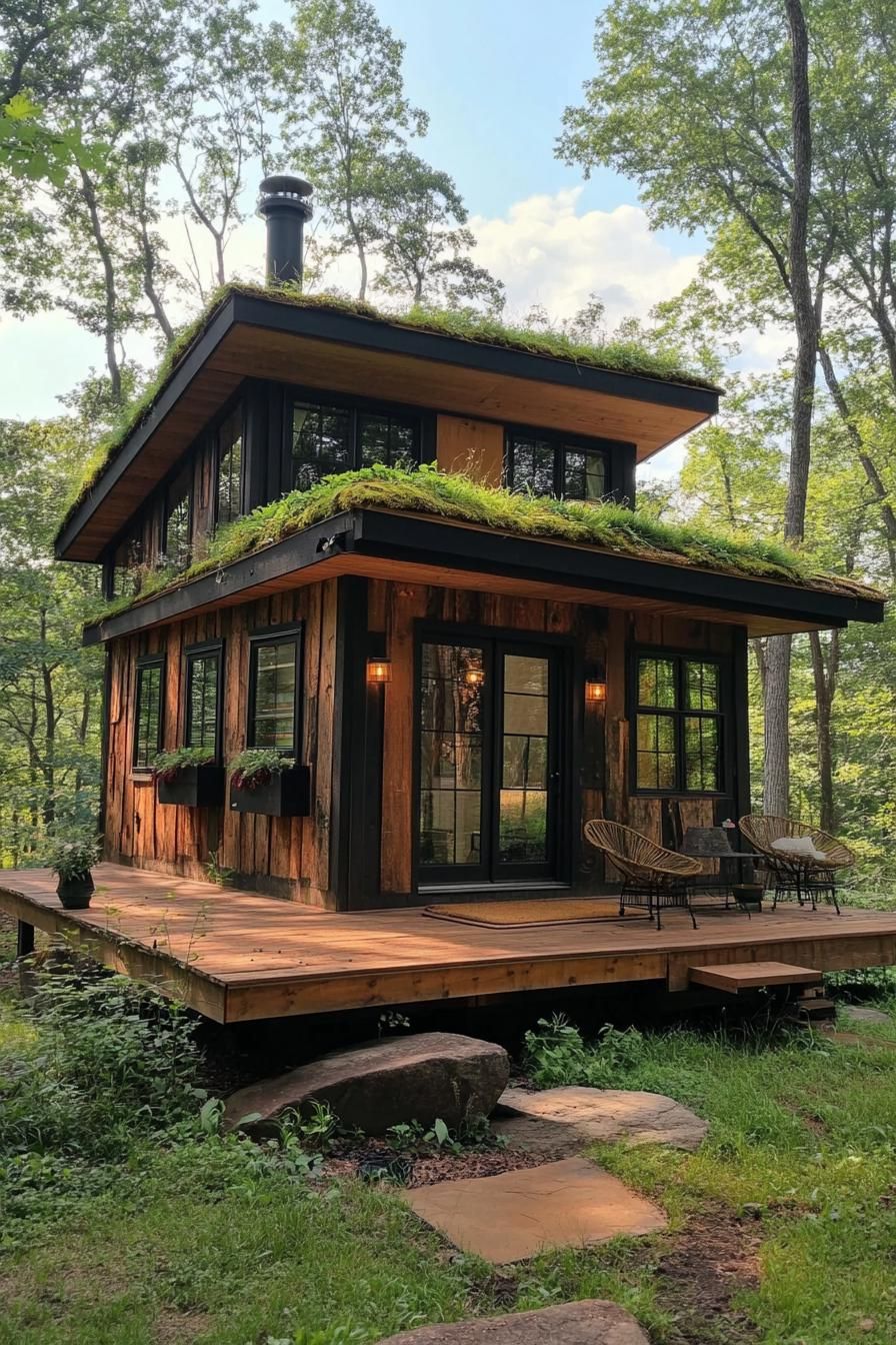Tiny Homes Topped With Green Roofs and Solar Panels - photo 2