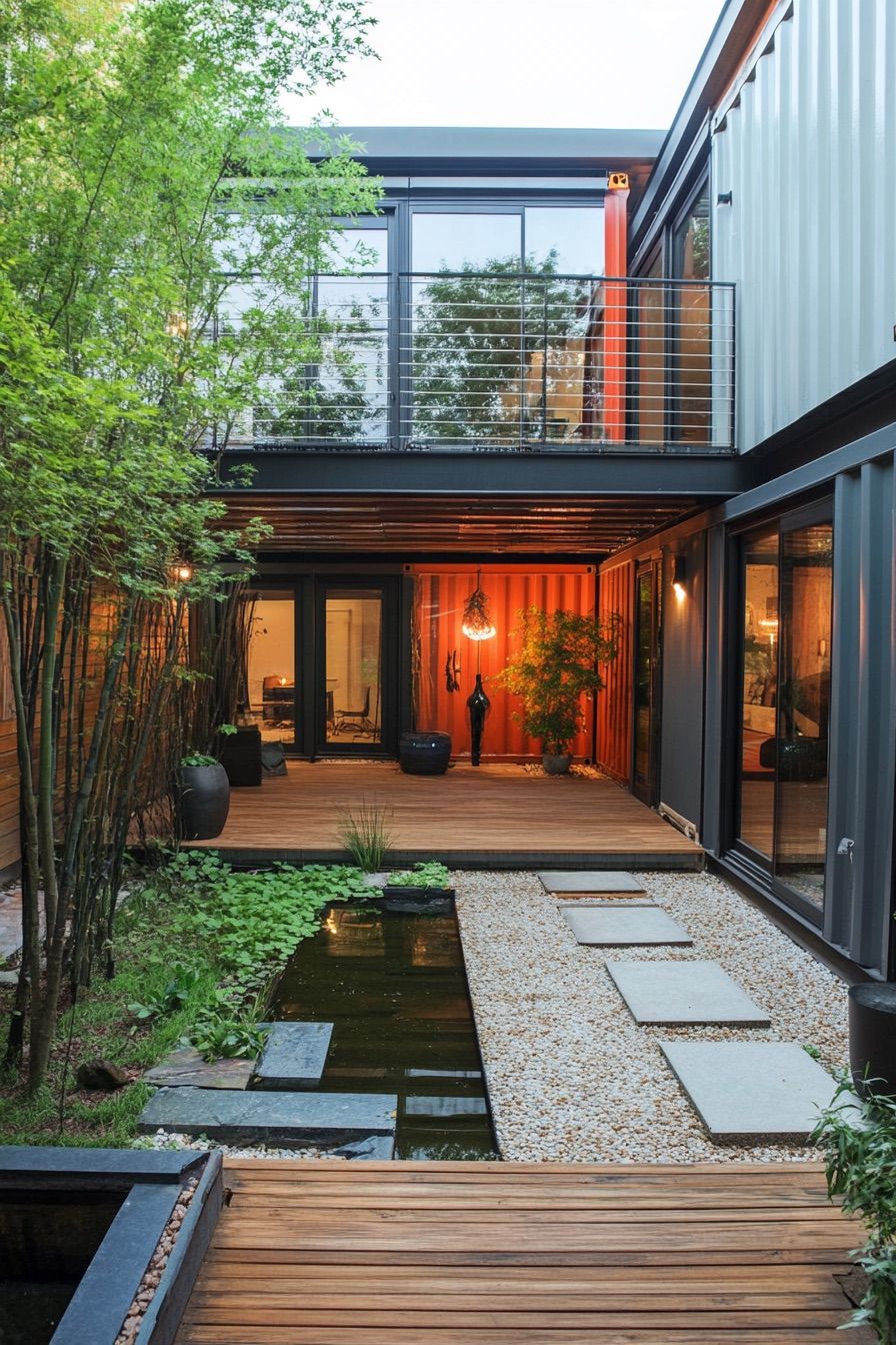 Container Home With Central Courtyard - photo 3