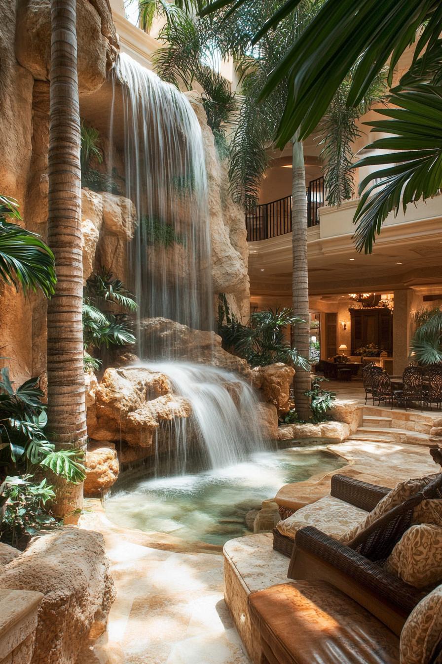 Desert Oasis Mansion With Indoor Waterfalls - photo 2