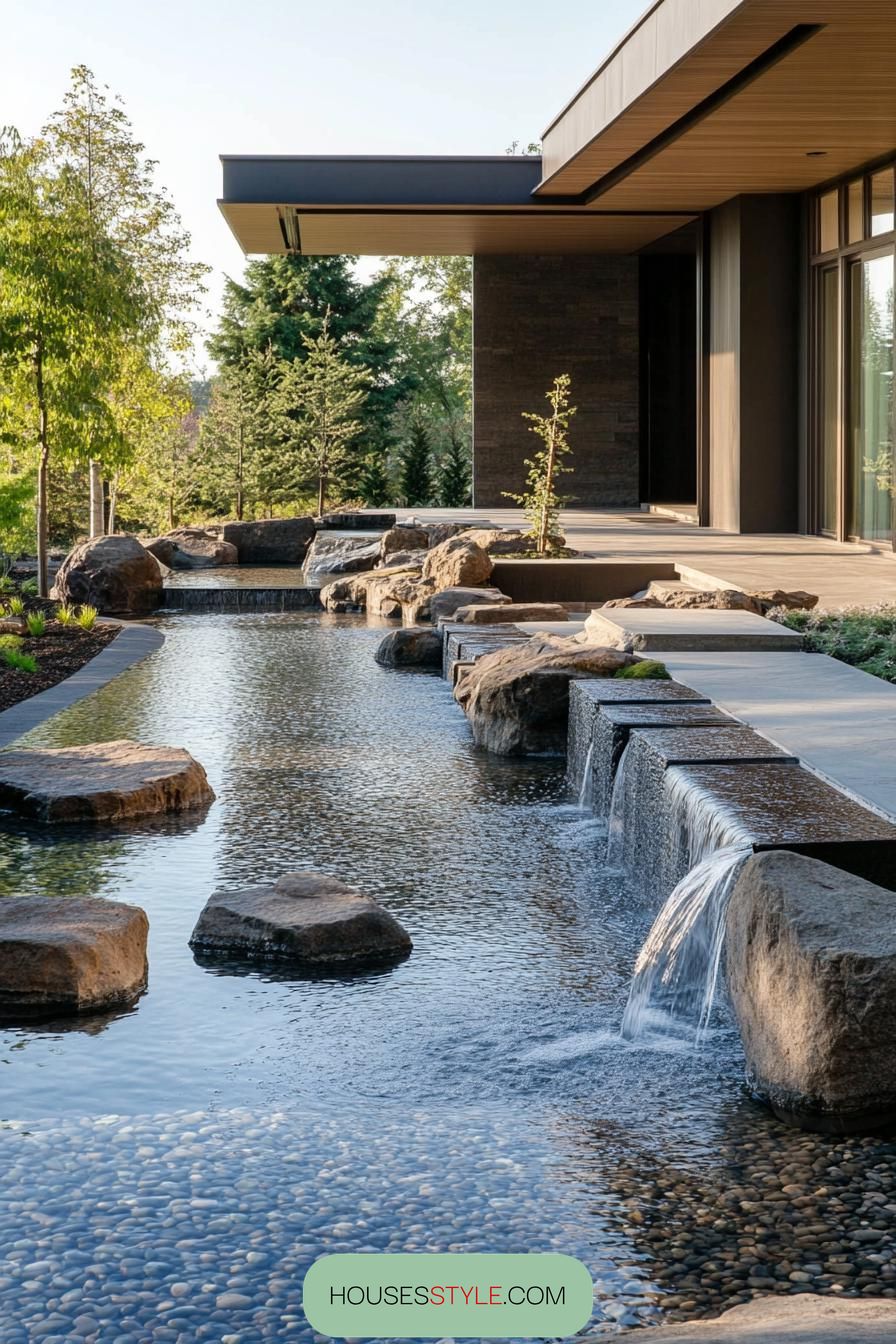Pool Oasis With a Calming Waterfall - photo 2