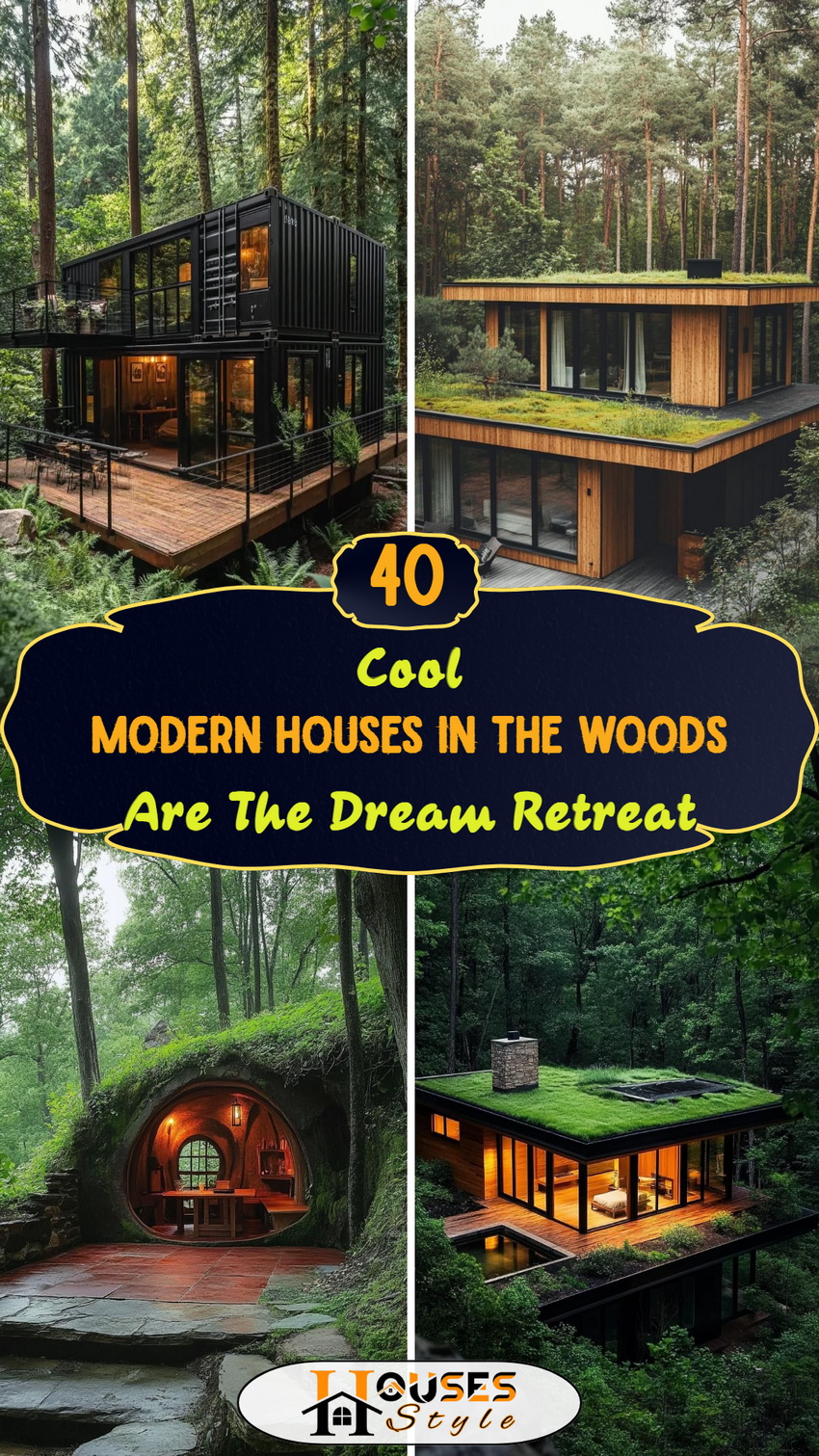 These 40 Cool Modern Houses in the Woods Are the Dream Retreat