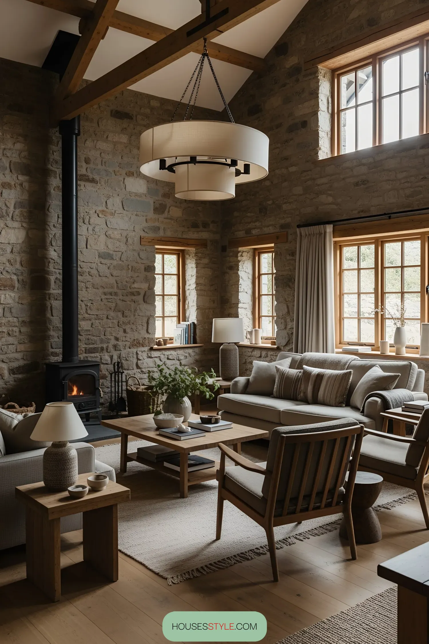 A Cosy Stone Retreat for Your Living Room