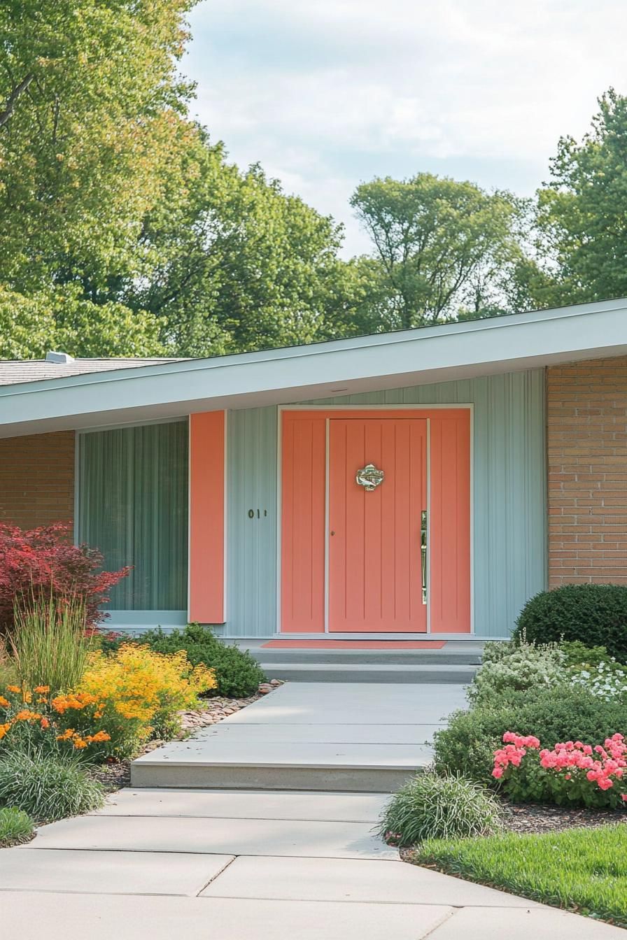 Aqua and Coral with Crisp White Trim - photo 3