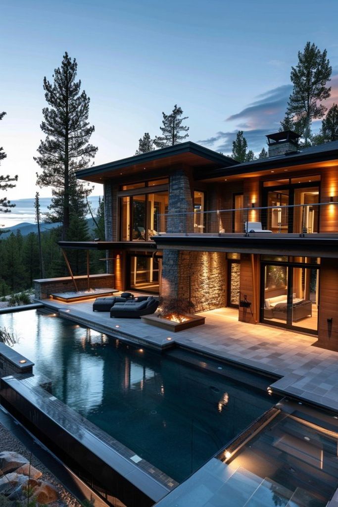 Elevated Pool Decks with Glass Walls