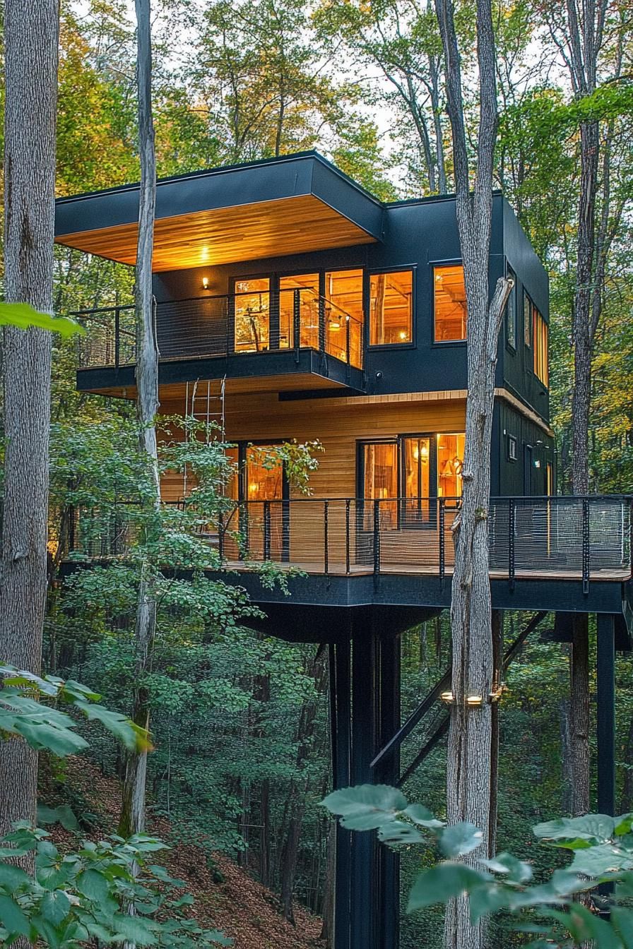 Multi-level Cabins Inspired By Treehouses - photo 4
