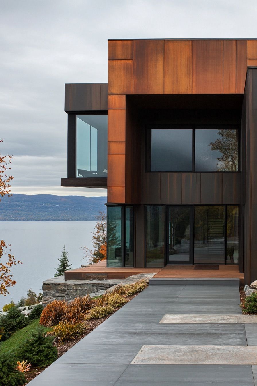 Steel and Wood Facade Style - photo 2