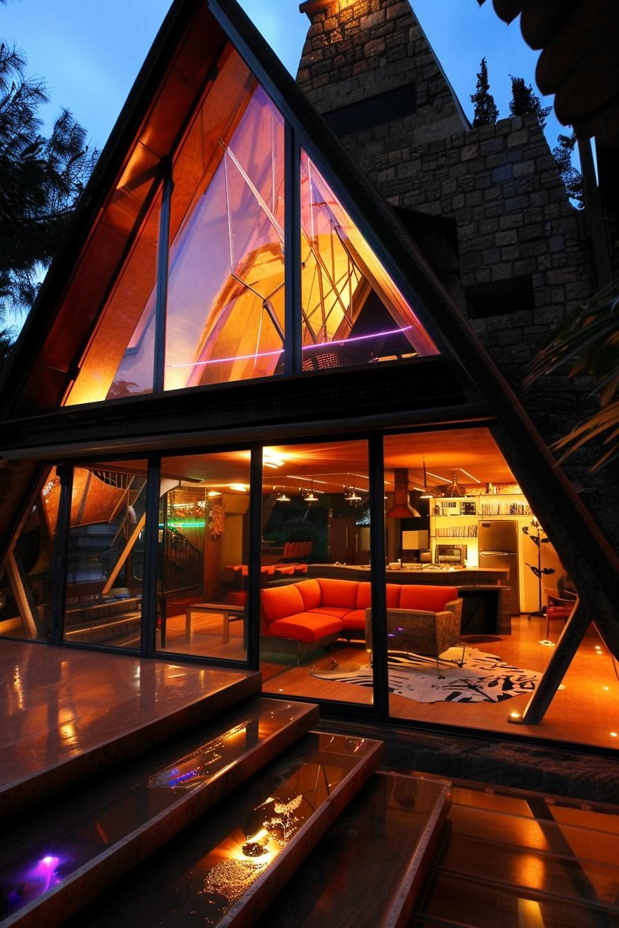 Futuristic A-frame With Smart Home Features - photo 4