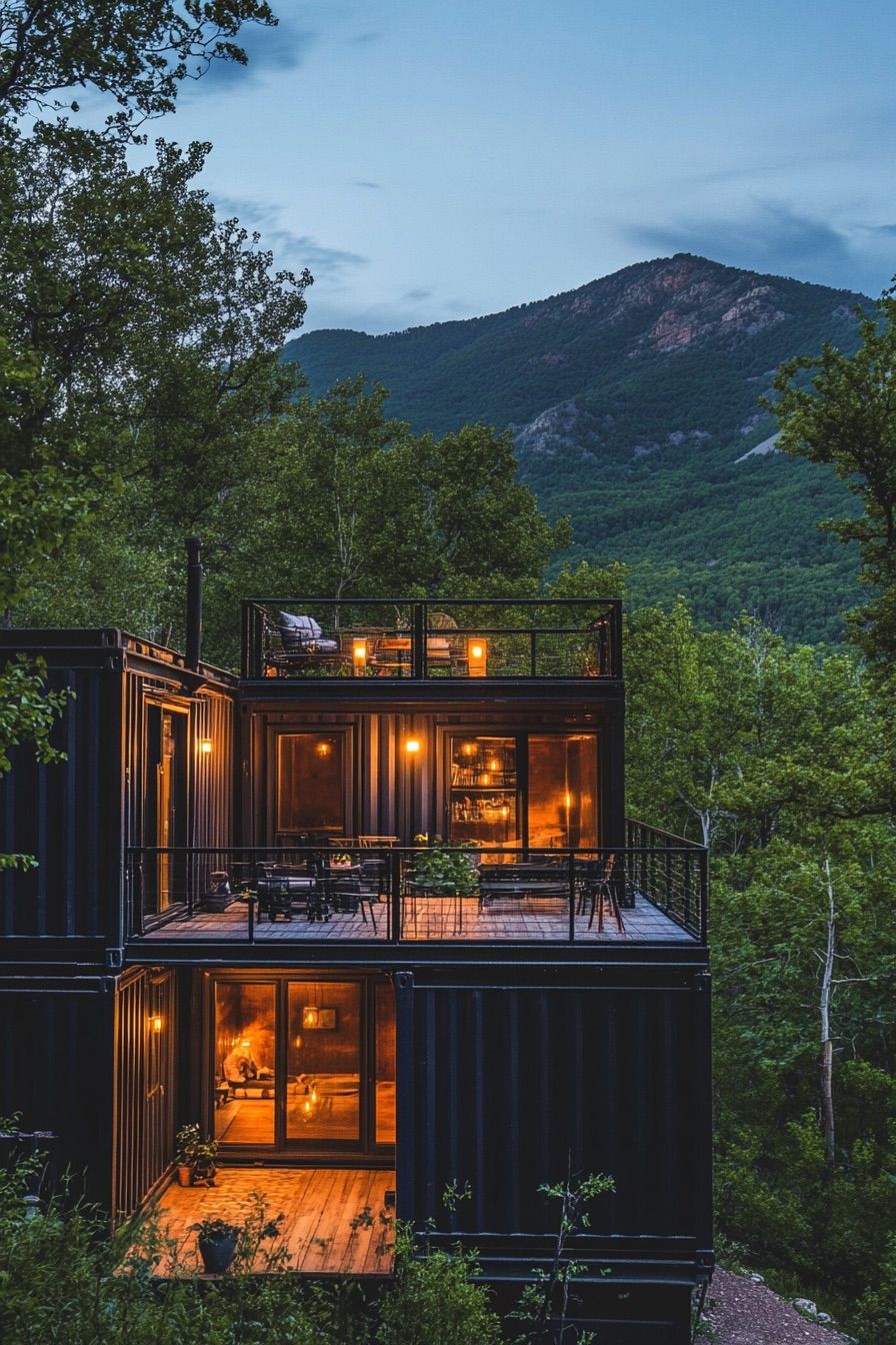 Multi-Level Stacked Container Cabins - photo 3
