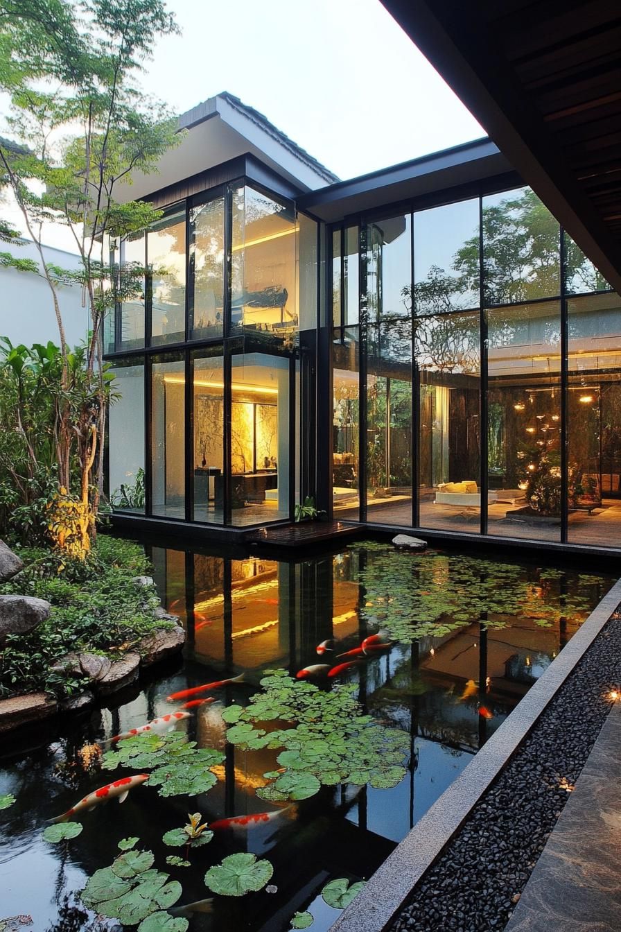 Floor-to-Ceiling Glass Walls Overlooking a Garden - photo 4