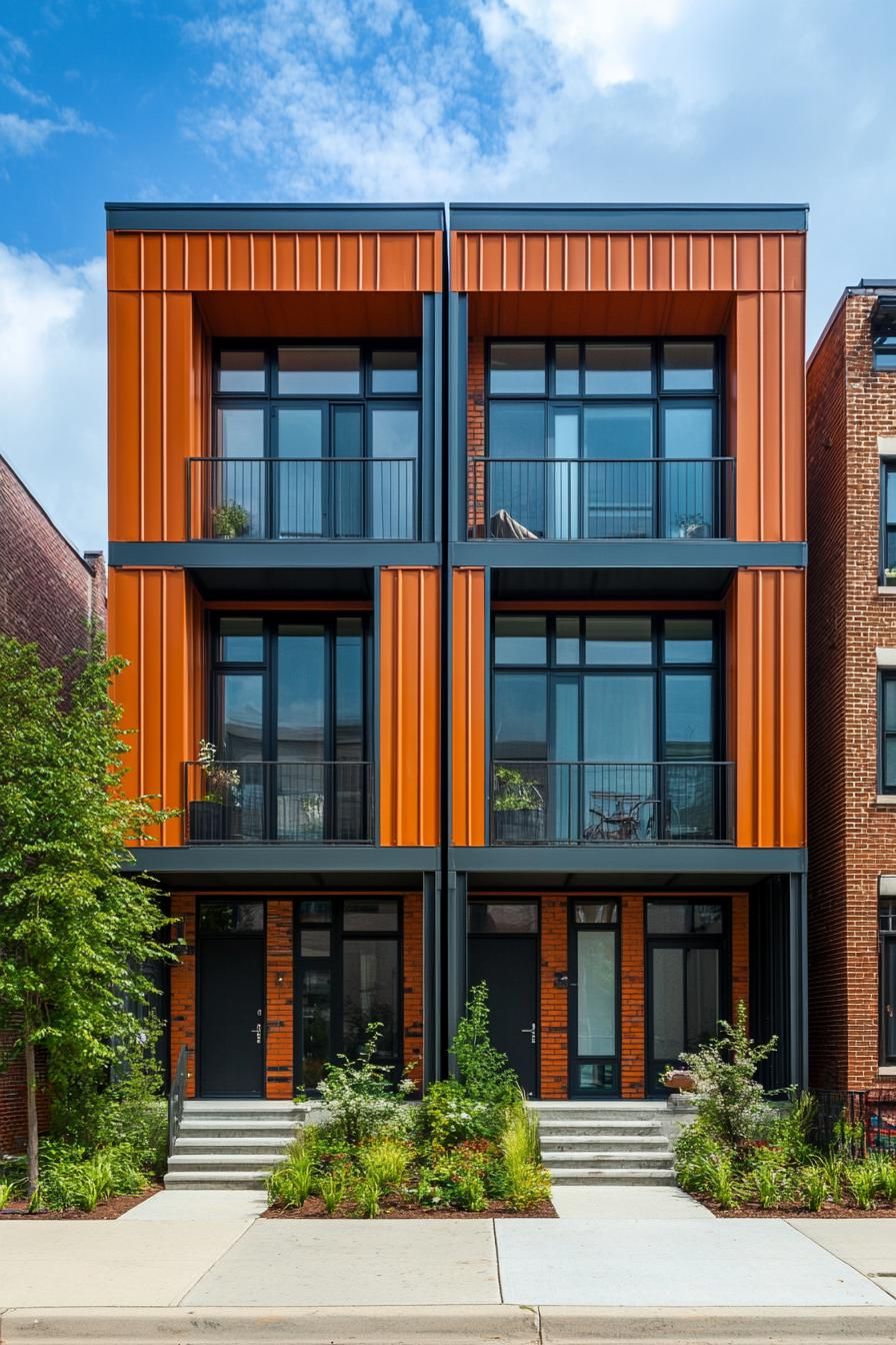 Bold and Colorful Container Apartments