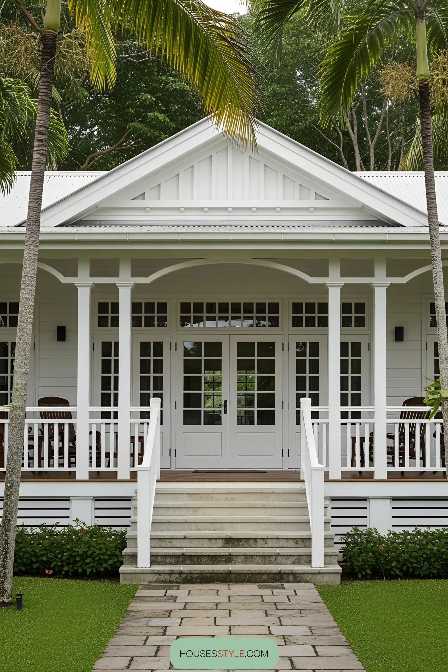 A Colonial House Built Like a Tropical Castle
