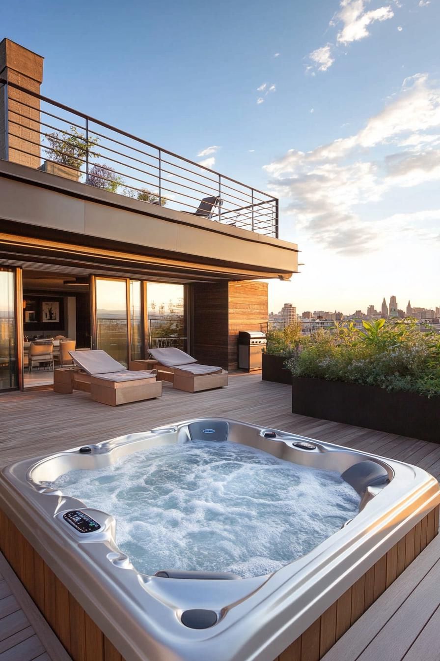 Private Rooftop Spa With Hot Tub and Sauna - photo 2