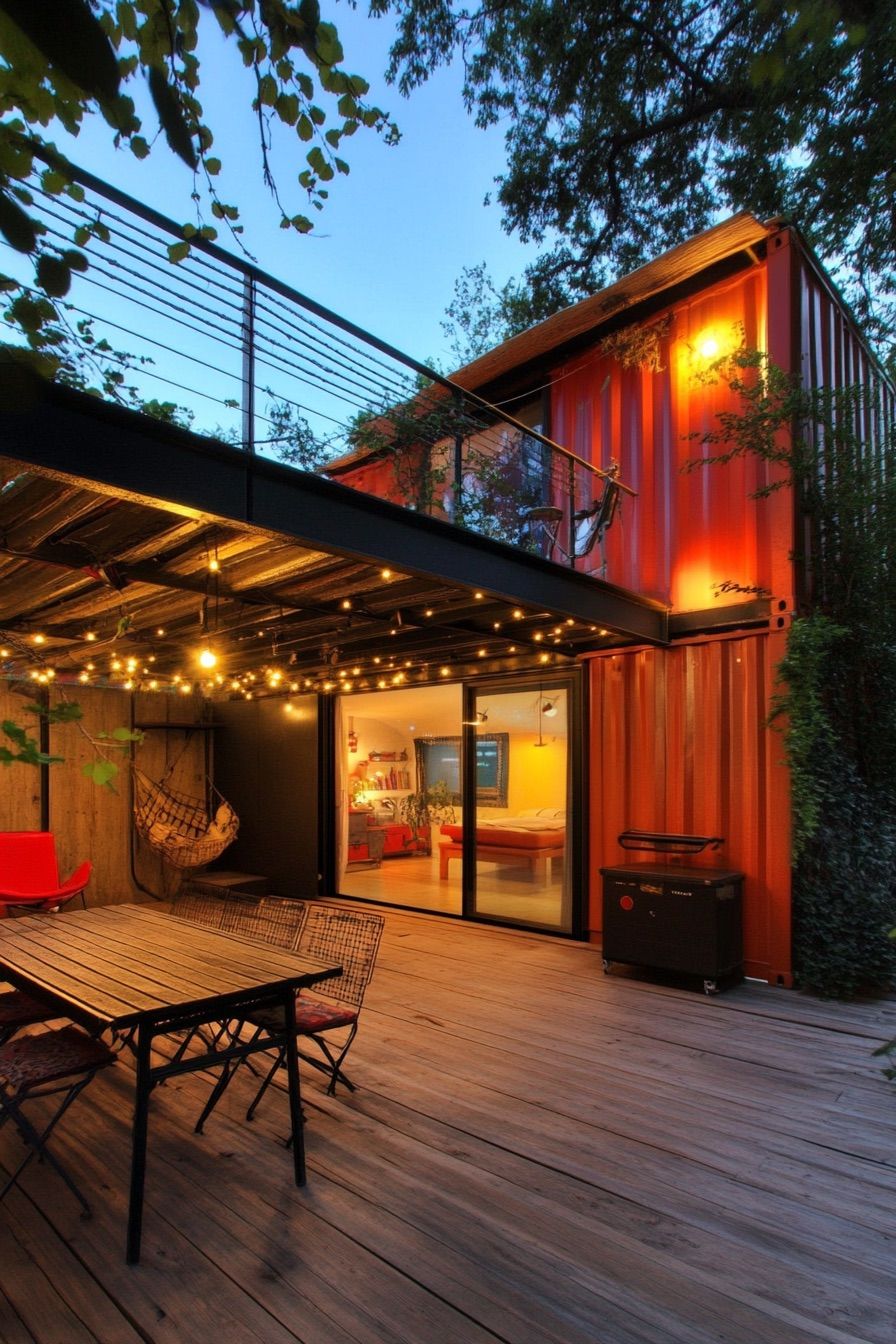 Mediterranean Courtyard Container Cabin - photo 4