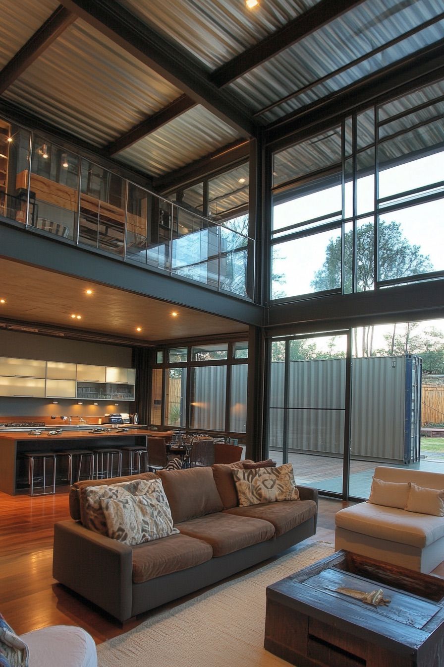 Container Home With Retractable Walls