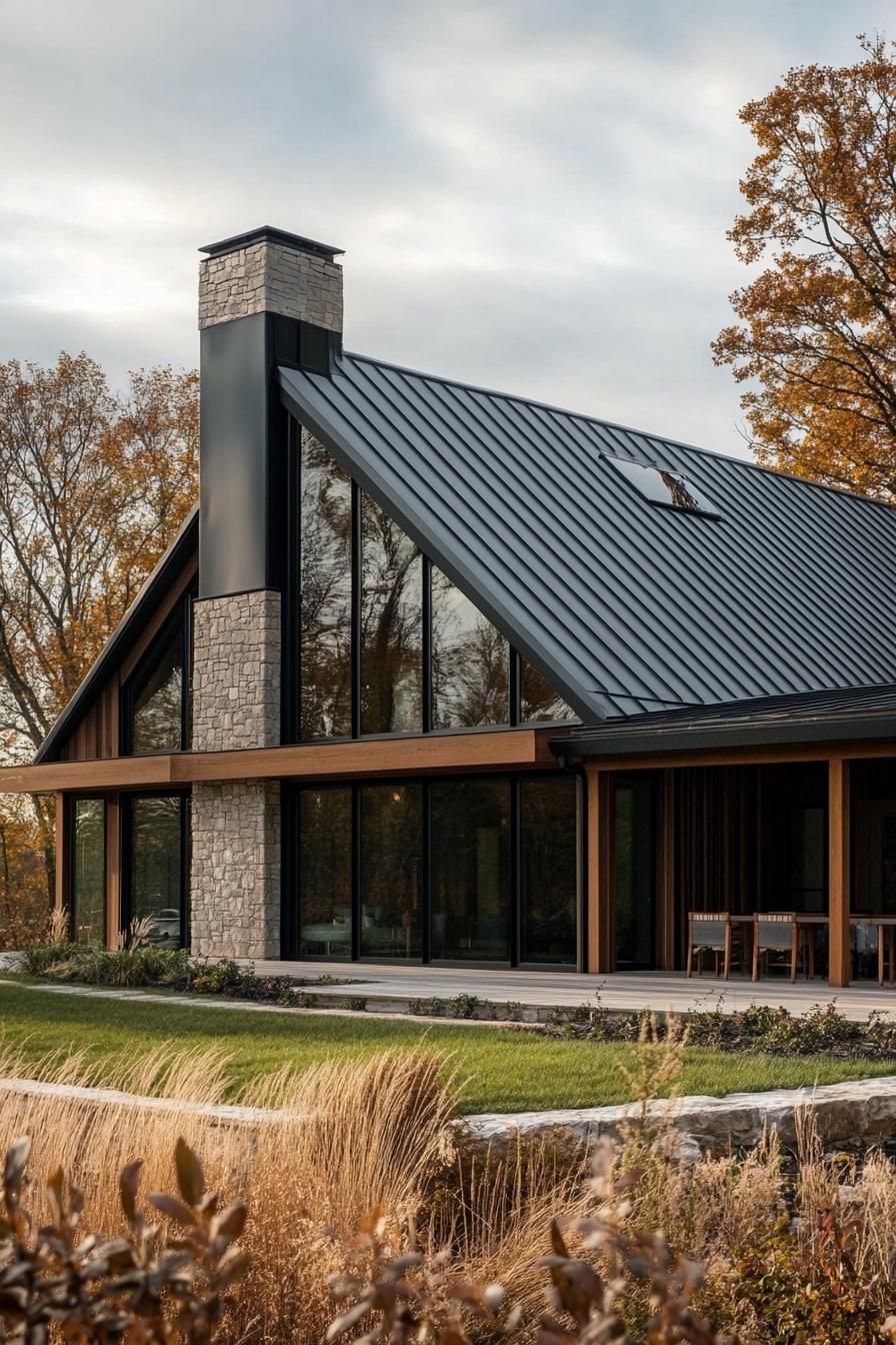Combining Zinc and Wood on One Roof