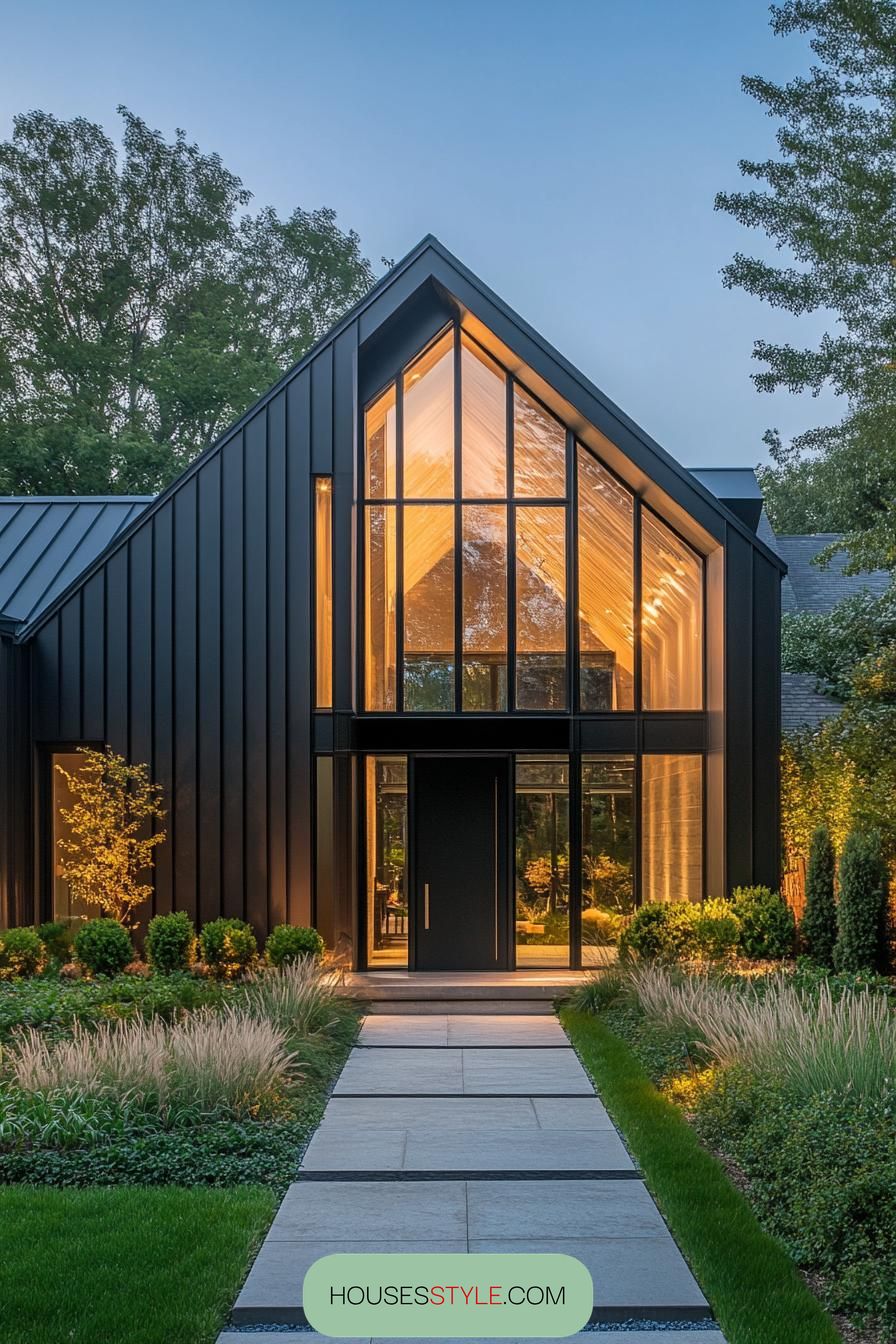 Gabled Glow: Contemporary Elegance