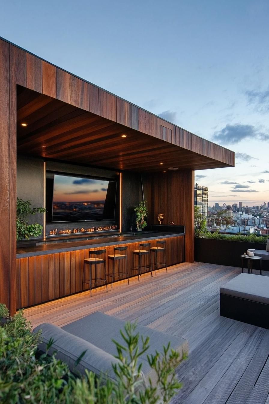 Rooftop Cinema With Projector and Screen - photo 4