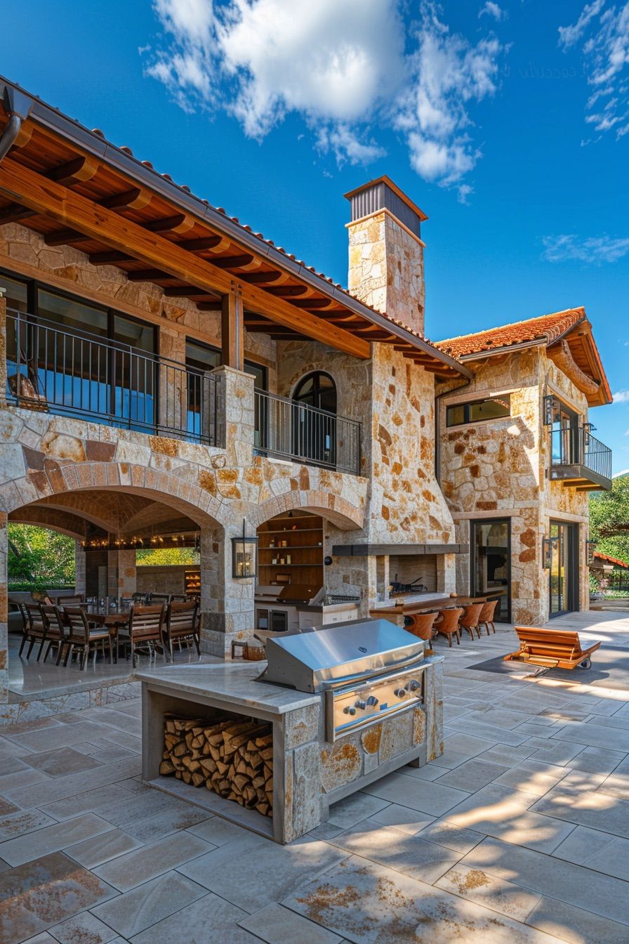 Outdoor Kitchens With a Wood-fired Oven