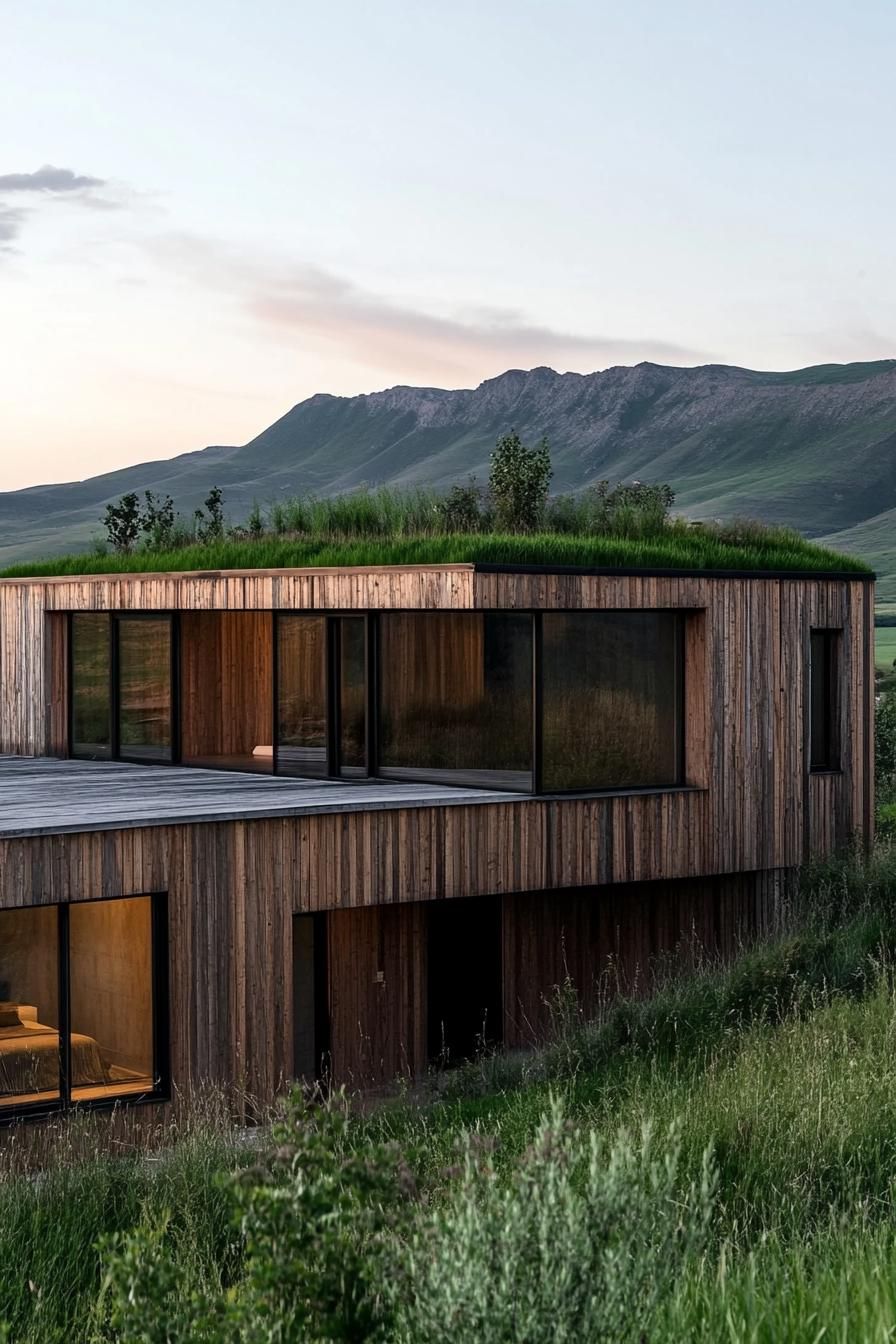 Reclaimed Wood Paired With Green Roofing - photo 3