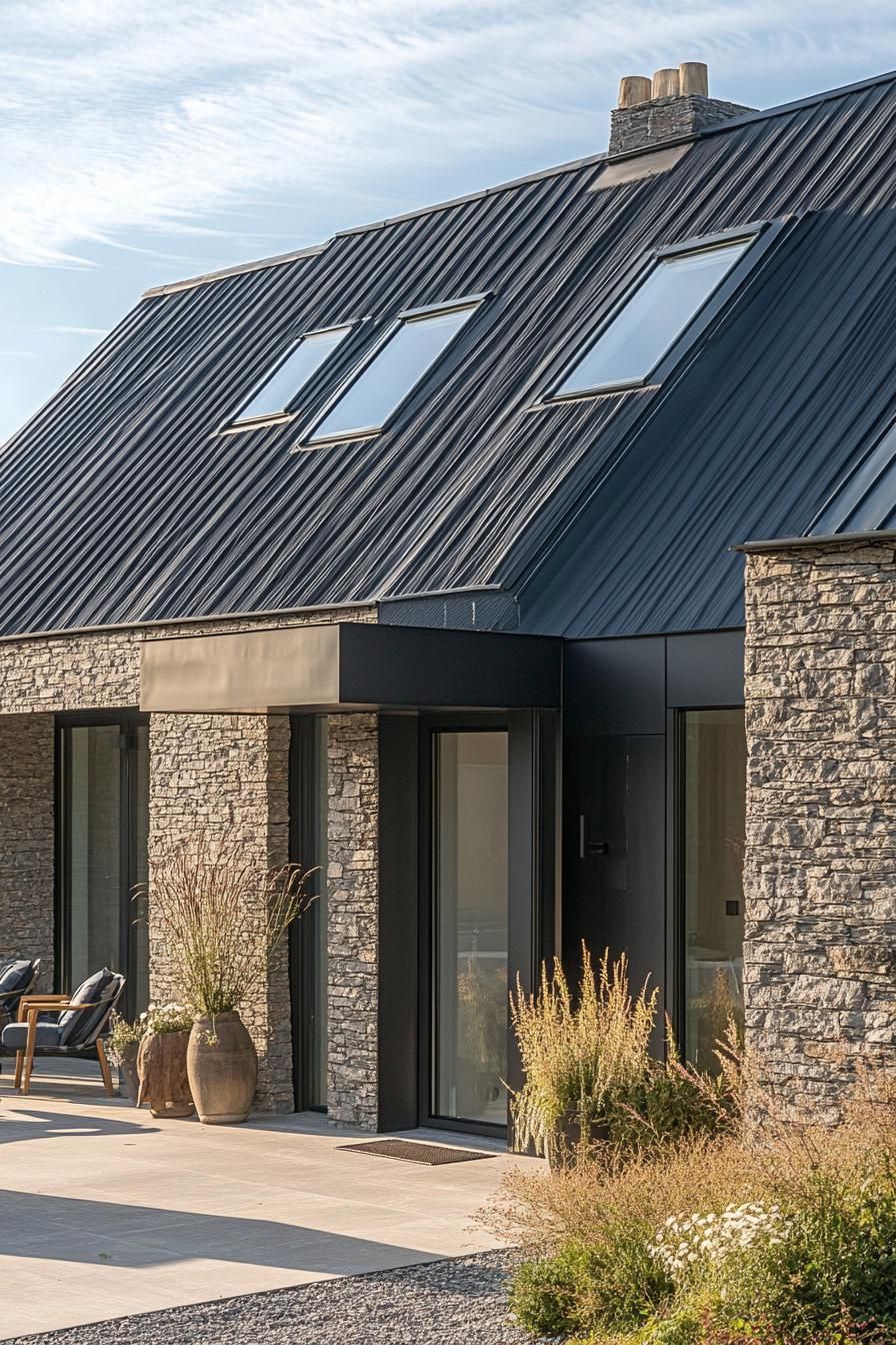 Zinc Roofs Fitted With Skylights - photo 2