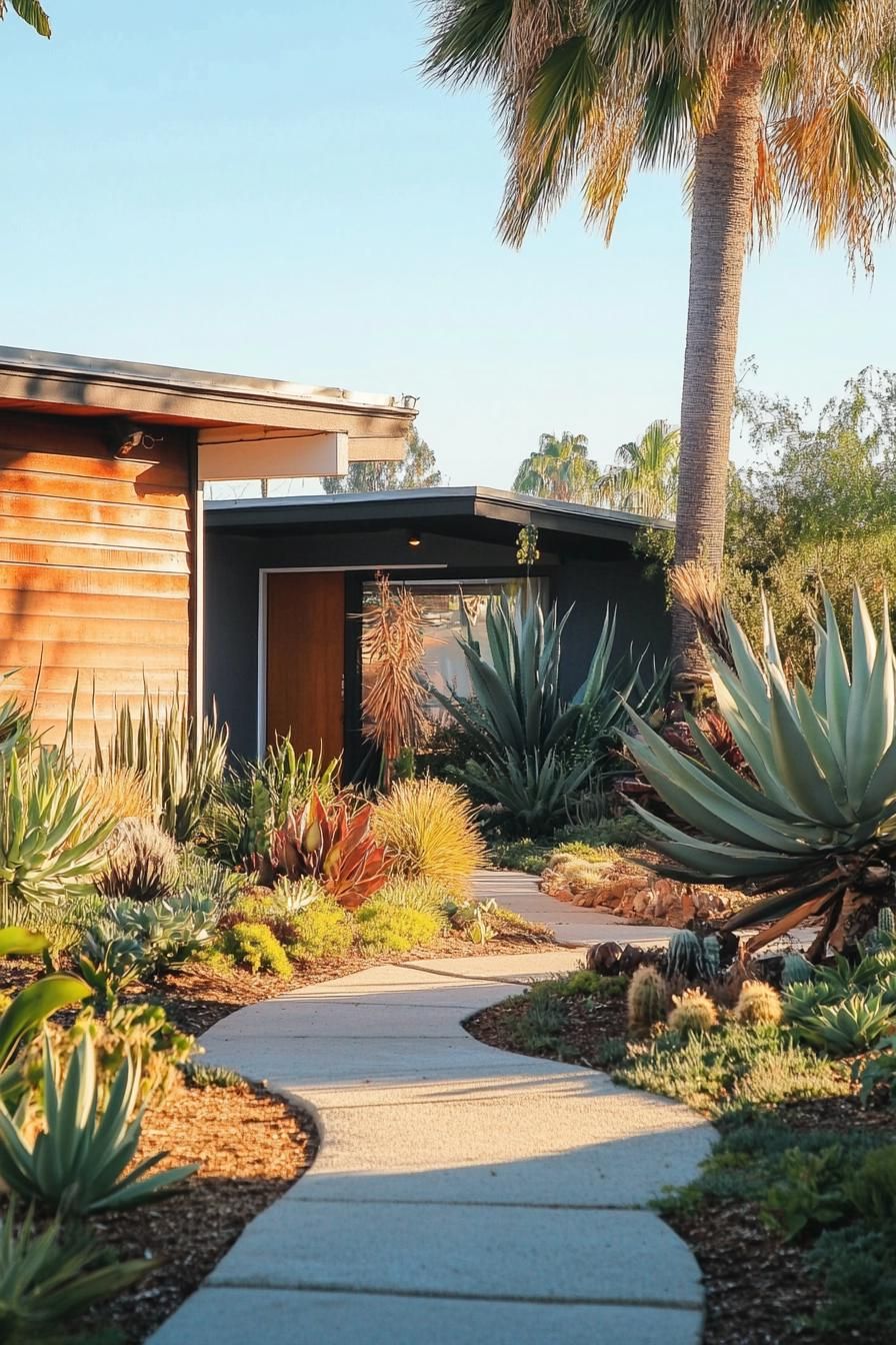 Retro Landscaping With Succulent Gardens - photo 3