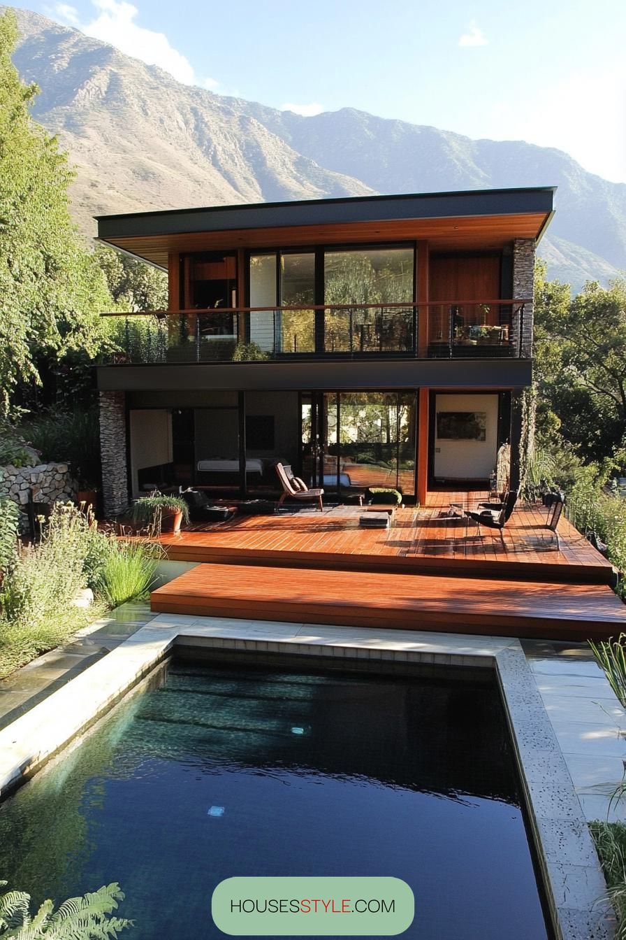 Pool Built Into a Raised Deck - photo 2