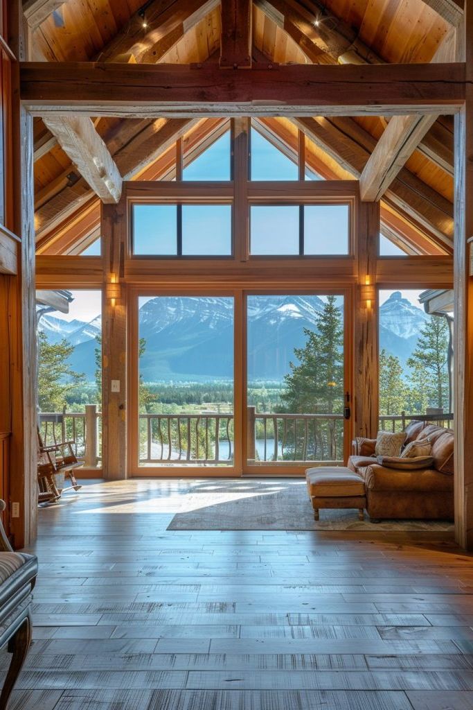 4) Cabins Framed in Timber