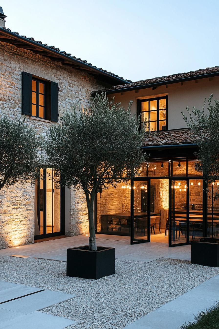 Courtyard Home Shaded by Olive Trees - photo 4