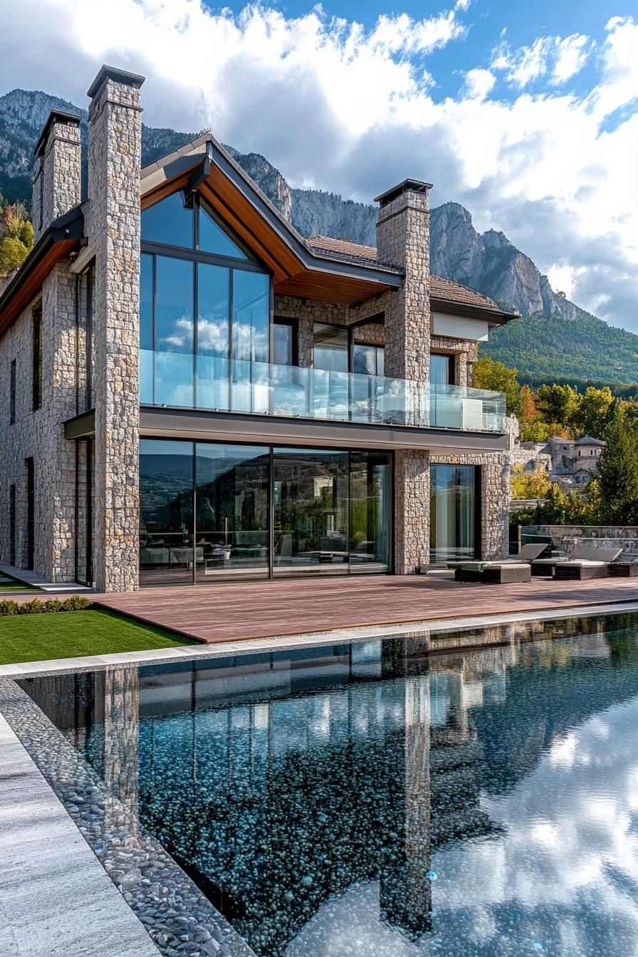 A Stone Retreat With Mountain Views