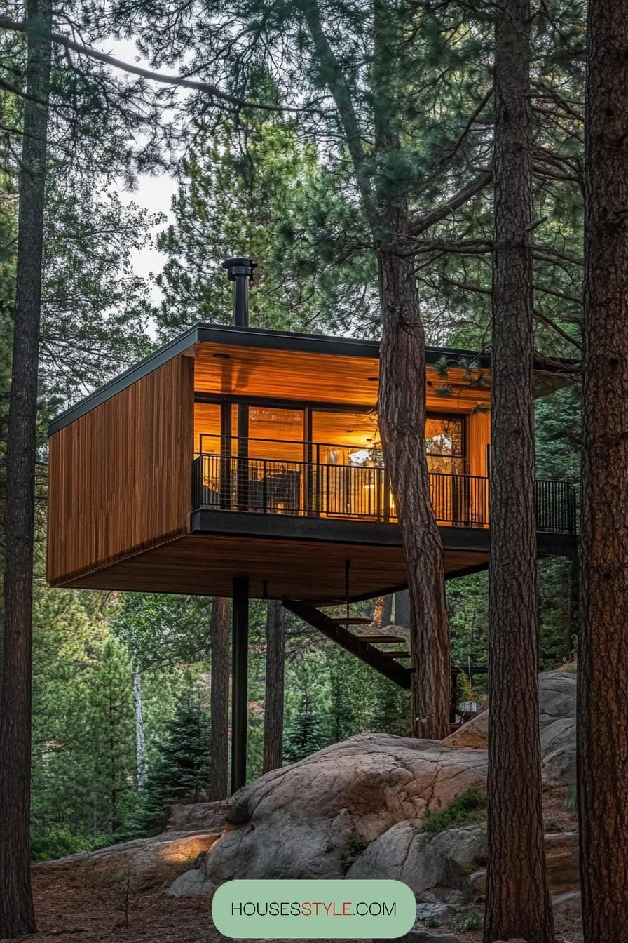Treehouse Nestled Amongst Pines - photo 2