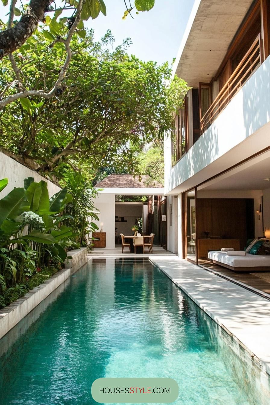 Compact Lap Pool Beside the House - photo 2