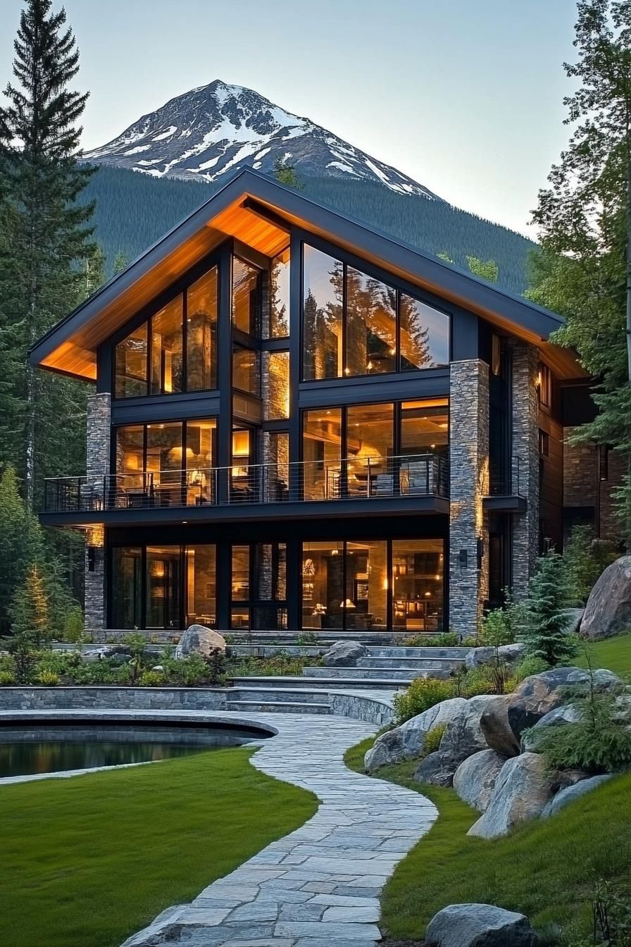 A Modern Retreat Among the Peaks