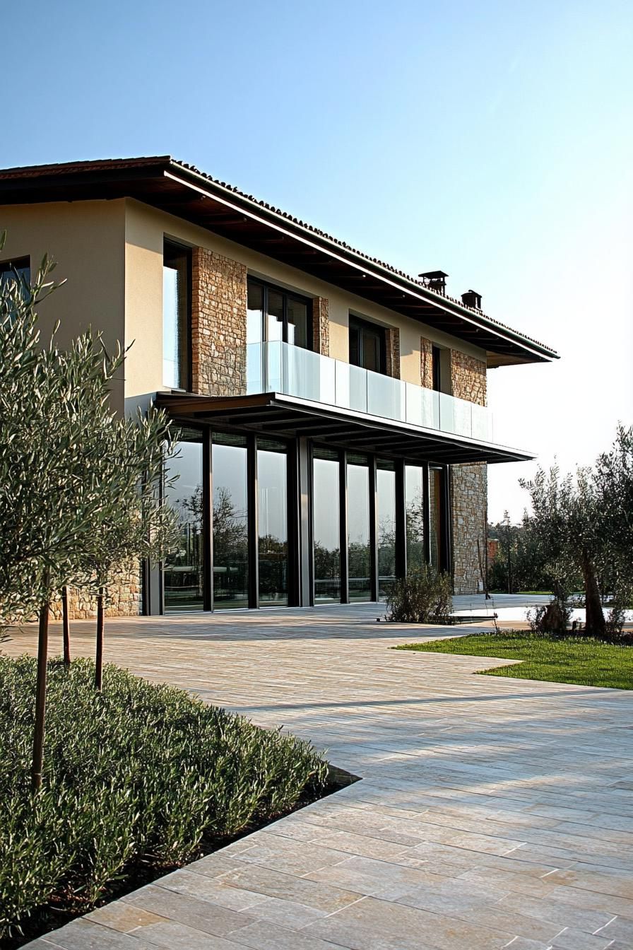 Italian Countryside Estate Among Olive Groves