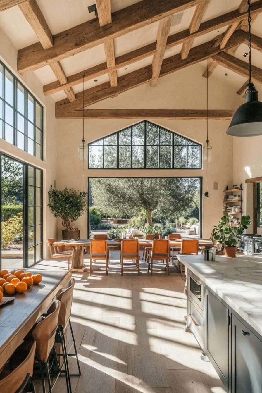 Open Layouts With Wood Beams - photo 4